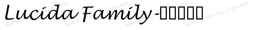 Lucida Family字体转换